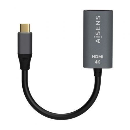 Conversor HDMI 4K 60Hz Aisens A109-0683/ HDMI Hembra - USB Tipo-C Macho/ 15cm/ Gris Conversor HDMI 4K 60Hz Aisens A109-0683/ HDMI Hembra - USB Tipo-C Macho/ 15cm/ Gris