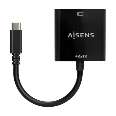 Conversor HDMI 4K 30Hz Aisens A109-0684/ HDMI Hembra - USB Tipo-C Macho/ 15cm/ Negro Conversor HDMI 4K 30Hz Aisens A109-0684/ HDMI Hembra - USB Tipo-C Macho/ 15cm/ Negro