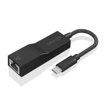 Adaptador USB 3.1 Aisens A106-0765/ USB-C Macho - RJ45 Hembra/ 11cm/ Negro Adaptador USB 3.1 Aisens A106-0765/ USB-C Macho - RJ45 Hembra/ 11cm/ Negro