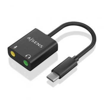 Tarjeta de Sonido Aisens A109-0767/ USB-C Macho - 2xJack 3.5 Hembra Tarjeta de Sonido Aisens A109-0767/ USB-C Macho - 2xJack 3.5 Hembra