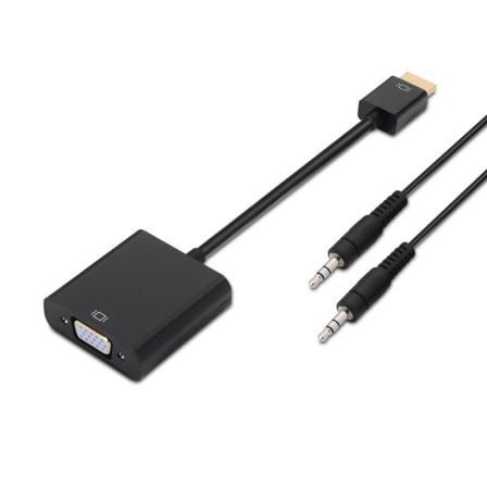 Conversor Aisens A122-0126/ HDMI Macho - VGA Hembra/ Jack 3.5 Hembra/ 10cm/ Negro Conversor Aisens A122-0126/ HDMI Macho - VGA Hembra/ Jack 3.5 Hembra/ 10cm/ Negro
