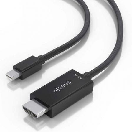 Cable Conversor Aisens A125-0889/ Mini DisplayPort Macho - HDMI Macho/ 3m/ Negro Cable Conversor Aisens A125-0889/ Mini DisplayPort Macho - HDMI Macho/ 3m/ Negro