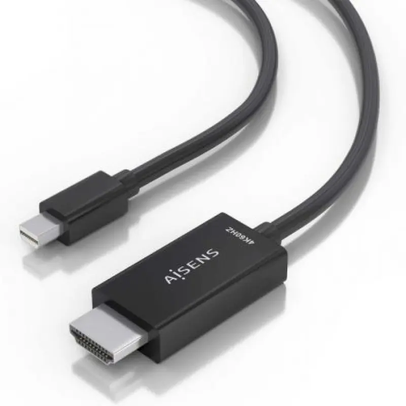 Cable Conversor Aisens A125-0890/ Mini DisplayPort Macho - HDMI Macho/ 5m/ Negro Cable Conversor Aisens A125-0890/ Mini DisplayPort Macho - HDMI Macho/ 5m/ Negro