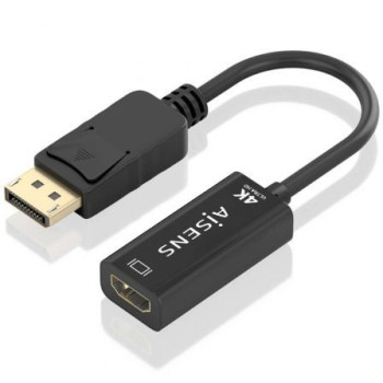 Cable Conversor Aisens A125-0905/ DisplayPort Macho - HDMI Hembra/ 15cm/ Negro Cable Conversor Aisens A125-0905/ DisplayPort Macho - HDMI Hembra/ 15cm/ Negro