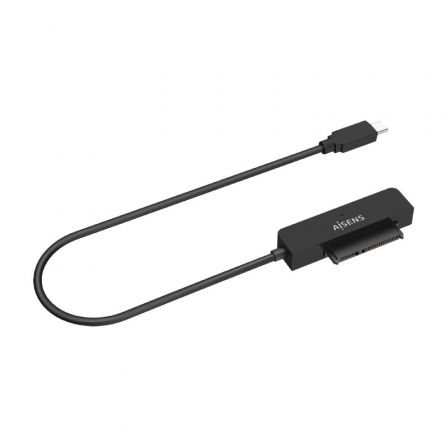 Adaptador para Discos Duros 2.5' Aisens ASE-25C04B/ USB Tipo-C 3.1 Macho - SATA Adaptador para Discos Duros 2.5' Aisens ASE-25C04B/ USB Tipo-C 3.1 Macho - SATA