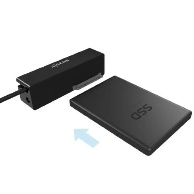 Adaptador para Discos Duros 2.5'/3.5' Aisens ASE-35C02B/ USB Tipo-C - SATA/ con Alimentador Adaptador para Discos Duros 2.5'/3.5' Aisens ASE-35C02B/ USB Tipo-C - SATA/ con Alimentador