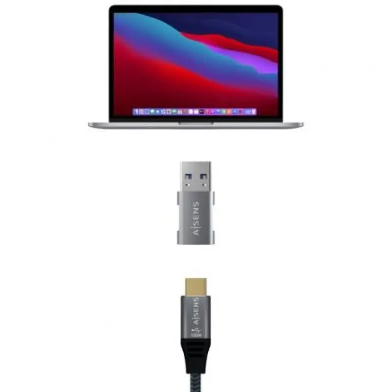 Adaptador USB 3.2 GEN2 Aisens A108-0655/ USB Tipo-C Hembra - USB Macho Adaptador USB 3.2 GEN2 Aisens A108-0655/ USB Tipo-C Hembra - USB Macho