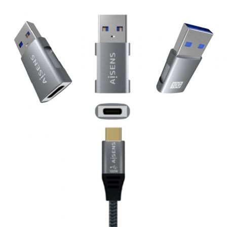 Adaptador USB 3.2 GEN2 Aisens A108-0655/ USB Tipo-C Hembra - USB Macho Adaptador USB 3.2 GEN2 Aisens A108-0655/ USB Tipo-C Hembra - USB Macho