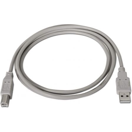 Cable USB 2.0 Impresora Aisens A101-0001/ USB Tipo-B Macho - USB Macho/ Hasta 2.5W/ 60Mbps/ 1m/ Beige Cable USB 2.0 Impresora Aisens A101-0001/ USB Tipo-B Macho - USB Macho/ Hasta 2.5W/ 60Mbps/ 1m/ Beige