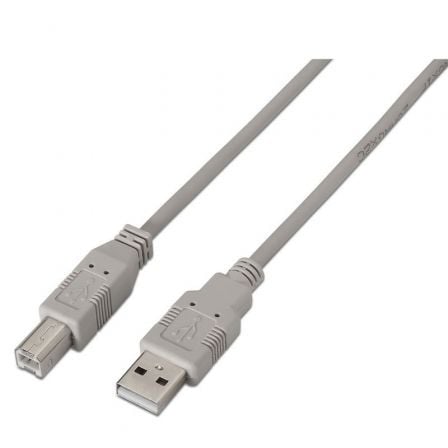 Cable USB 2.0 Impresora Aisens A101-0002/ USB Tipo-B Macho - USB Macho/ Hasta 2.5W/ 60Mbps/ 1.8m/ Beige Cable USB 2.0 Impresora Aisens A101-0002/ USB Tipo-B Macho - USB Macho/ Hasta 2.5W/ 60Mbps/ 1.8m/ Beige