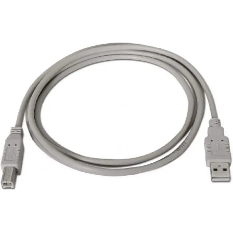 Cable USB 2.0 Impresora Aisens A101-0002/ USB Tipo-B Macho - USB Macho/ Hasta 2.5W/ 60Mbps/ 1.8m/ Beige Cable USB 2.0 Impresora Aisens A101-0002/ USB Tipo-B Macho - USB Macho/ Hasta 2.5W/ 60Mbps/ 1.8m/ Beige