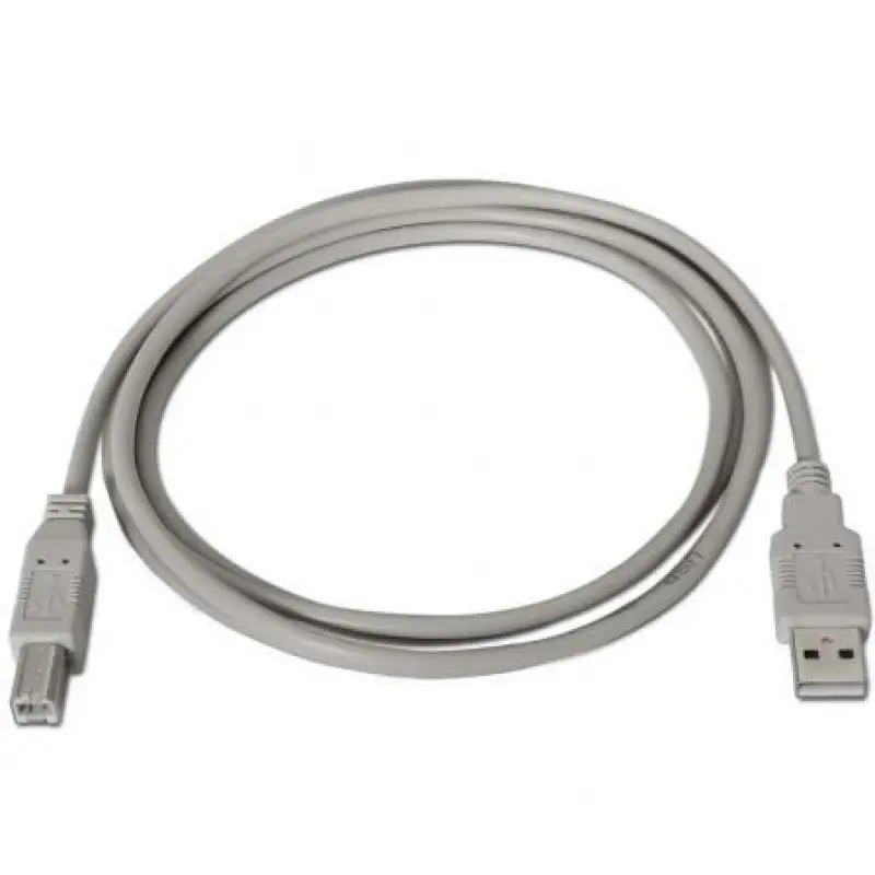 Cable USB 2.0 Impresora Aisens A101-0004/ USB Tipo-B Macho - USB Macho/ Hasta 2.5W/ 60Mbps/ 4.5m/ Beige Cable USB 2.0 Impresora Aisens A101-0004/ USB Tipo-B Macho - USB Macho/ Hasta 2.5W/ 60Mbps/ 4.5m/ Beige