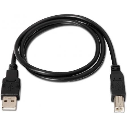 Cable USB 2.0 Impresora Aisens A101-0007/ USB Tipo-B Macho - USB Macho/ Hasta 2.5W/ 60Mbps/ 3m/ Negro Cable USB 2.0 Impresora Aisens A101-0007/ USB Tipo-B Macho - USB Macho/ Hasta 2.5W/ 60Mbps/ 3m/ Negro