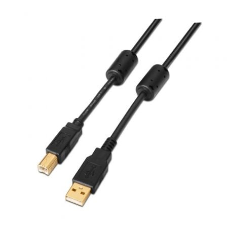 Cable USB 2.0 Impresora Aisens A101-0009/ USB Tipo-B Macho - USB Macho/ Hasta 2.5W/ 60Mbps/ 2m/ Negro Cable USB 2.0 Impresora Aisens A101-0009/ USB Tipo-B Macho - USB Macho/ Hasta 2.5W/ 60Mbps/ 2m/ Negro