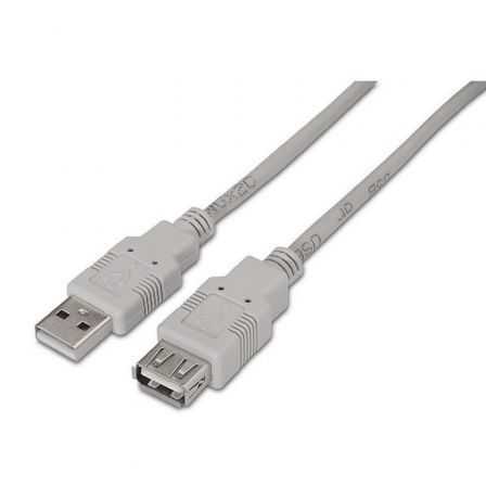 Cable Alargador USB 2.0 Aisens A101-0012/ USB Macho - USB Hembra/ Hasta 2.5W/ 60Mbps/ 1m/ Beige Cable Alargador USB 2.0 Aisens A101-0012/ USB Macho - USB Hembra/ Hasta 2.5W/ 60Mbps/ 1m/ Beige
