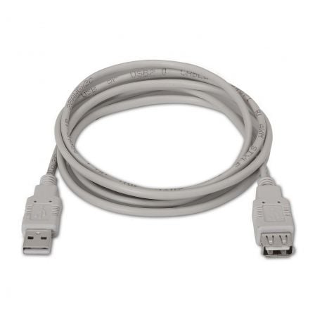 Cable Alargador USB 2.0 Aisens A101-0012/ USB Macho - USB Hembra/ Hasta 2.5W/ 60Mbps/ 1m/ Beige Cable Alargador USB 2.0 Aisens A101-0012/ USB Macho - USB Hembra/ Hasta 2.5W/ 60Mbps/ 1m/ Beige