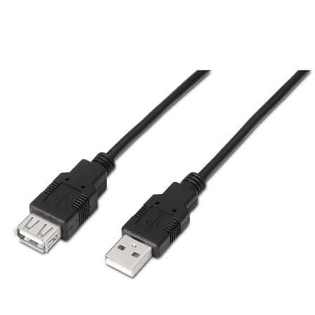 Cable Alargador USB 2.0 Aisens A101-0017/ USB Macho - USB Hembra/ Hasta 2.5W/ 60Mbps/ 3m/ Negro Cable Alargador USB 2.0 Aisens A101-0017/ USB Macho - USB Hembra/ Hasta 2.5W/ 60Mbps/ 3m/ Negro