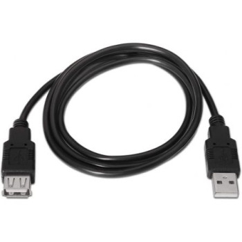 Cable Alargador USB 2.0 Aisens A101-0017/ USB Macho - USB Hembra/ Hasta 2.5W/ 60Mbps/ 3m/ Negro Cable Alargador USB 2.0 Aisens A101-0017/ USB Macho - USB Hembra/ Hasta 2.5W/ 60Mbps/ 3m/ Negro