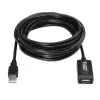 Cable Alargador USB 2.0 Aisens A101-0018/ USB Macho - USB Hembra/ Hasta 2.5W/ 60Mbps/ 5m/ Negro Cable Alargador USB 2.0 Aisens A101-0018/ USB Macho - USB Hembra/ Hasta 2.5W/ 60Mbps/ 5m/ Negro