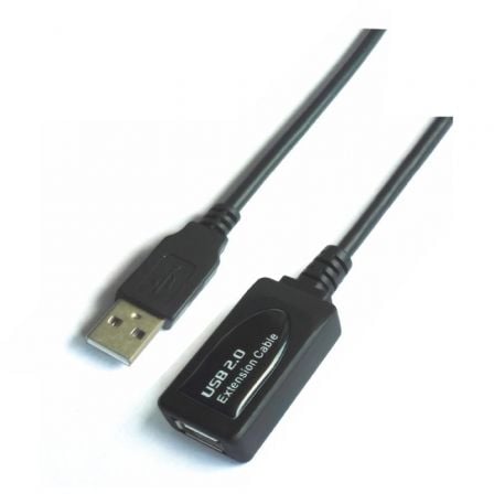 Cable Alargador USB 2.0 Aisens A101-0019/ USB Macho - USB Hembra/ Hasta 2.5W/ 60Mbps/ 10m/ Negro Cable Alargador USB 2.0 Aisens A101-0019/ USB Macho - USB Hembra/ Hasta 2.5W/ 60Mbps/ 10m/ Negro
