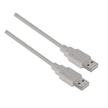 Cable USB 2.0 Aisens A101-0022/ USB Macho - USB Macho/ Hasta 2.5W/ 60Mbps/ 2m/ Beige Cable USB 2.0 Aisens A101-0022/ USB Macho - USB Macho/ Hasta 2.5W/ 60Mbps/ 2m/ Beige