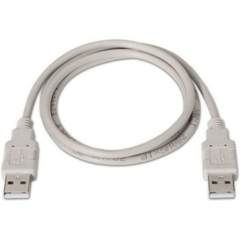 Cable USB 2.0 Aisens A101-0022/ USB Macho - USB Macho/ Hasta 2.5W/ 60Mbps/ 2m/ Beige Cable USB 2.0 Aisens A101-0022/ USB Macho - USB Macho/ Hasta 2.5W/ 60Mbps/ 2m/ Beige