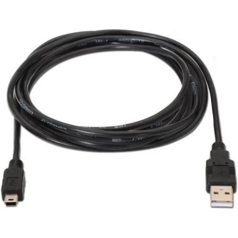 Cable USB 2.0 Aisens A101-0023/ USB Macho - USB Mini Macho/ Hasta 2.5W/ 60Mbps/ 50cm/ Negro Cable USB 2.0 Aisens A101-0023/ USB Macho - USB Mini Macho/ Hasta 2.5W/ 60Mbps/ 50cm/ Negro
