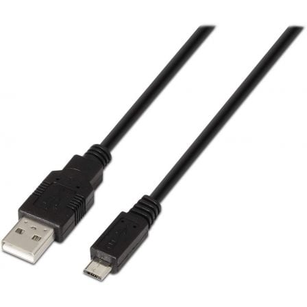 Cable USB 2.0 Aisens A101-0027/ USB Macho - MicroUSB Macho/ Hasta 2.5W/ 60Mbps/ 80cm/ Negro Cable USB 2.0 Aisens A101-0027/ USB Macho - MicroUSB Macho/ Hasta 2.5W/ 60Mbps/ 80cm/ Negro