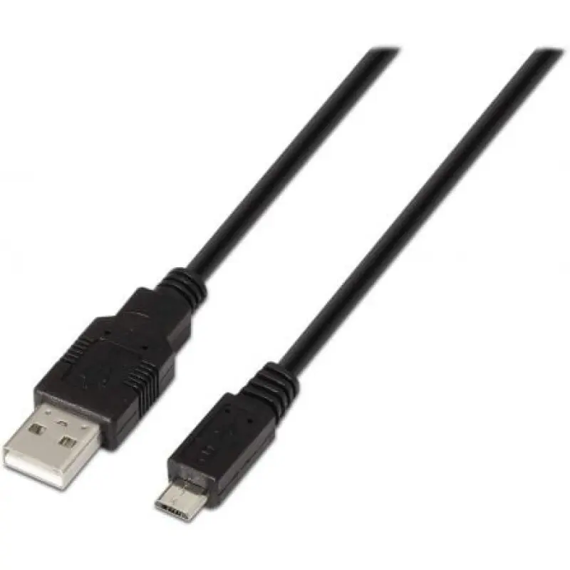 Cable USB 2.0 Aisens A101-0027/ USB Macho - MicroUSB Macho/ Hasta 2.5W/ 60Mbps/ 80cm/ Negro Cable USB 2.0 Aisens A101-0027/ USB Macho - MicroUSB Macho/ Hasta 2.5W/ 60Mbps/ 80cm/ Negro