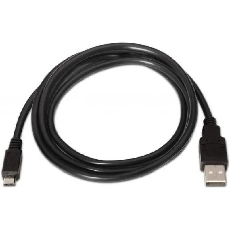 Cable USB 2.0 Aisens A101-0027/ USB Macho - MicroUSB Macho/ Hasta 2.5W/ 60Mbps/ 80cm/ Negro Cable USB 2.0 Aisens A101-0027/ USB Macho - MicroUSB Macho/ Hasta 2.5W/ 60Mbps/ 80cm/ Negro