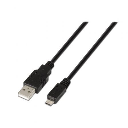 Cable USB 2.0 Aisens A101-0028/ USB Macho - MicroUSB Macho/ Hasta 2.5W/ 60Mbps/ 1.8m/ Negro Cable USB 2.0 Aisens A101-0028/ USB Macho - MicroUSB Macho/ Hasta 2.5W/ 60Mbps/ 1.8m/ Negro