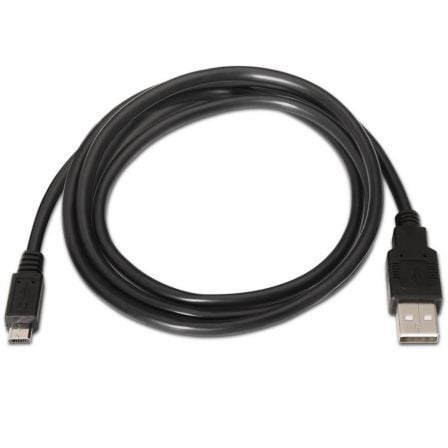 Cable USB 2.0 Aisens A101-0029/ USB Macho - MicroUSB Macho/ Hasta 2.5W/ 60Mbps/ 3m/ Negro Cable USB 2.0 Aisens A101-0029/ USB Macho - MicroUSB Macho/ Hasta 2.5W/ 60Mbps/ 3m/ Negro