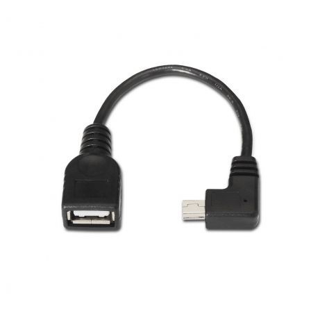 Cable USB 2.0 Aisens A101-0034/ MiniUSB Macho - USB Hembra/ Hasta 2.5W/ 60Mbps/ 15cm/ Negro Cable USB 2.0 Aisens A101-0034/ MiniUSB Macho - USB Hembra/ Hasta 2.5W/ 60Mbps/ 15cm/ Negro