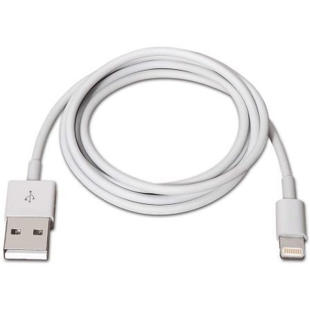 Cable USB 2.0 Lightning Aisens A102-0035/ USB Macho - Lightning Macho/ Hasta 2.5W/ 60Mbps/ 1m/ Blanco Cable USB 2.0 Lightning Aisens A102-0035/ USB Macho - Lightning Macho/ Hasta 2.5W/ 60Mbps/ 1m/ Blanco