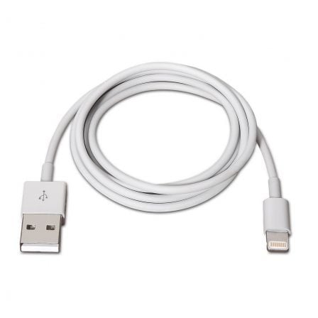 Cable USB 2.0 Lightning Aisens A102-0036/ USB Macho - Lightning Macho/ Hasta 2.5W/ 60Mbps/ 2m/ Blanco Cable USB 2.0 Lightning Aisens A102-0036/ USB Macho - Lightning Macho/ Hasta 2.5W/ 60Mbps/ 2m/ Blanco