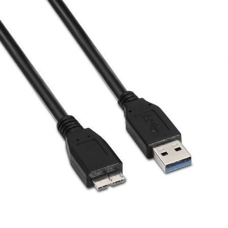 Cable USB 3.0 Aisens A105-0044/ USB Macho - MicroUSB Macho/ Hasta 9W/ 625Mbps/ 2m/ Negro Cable USB 3.0 Aisens A105-0044/ USB Macho - MicroUSB Macho/ Hasta 9W/ 625Mbps/ 2m/ Negro