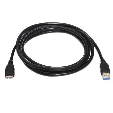 Cable USB 3.0 Aisens A105-0044/ USB Macho - MicroUSB Macho/ Hasta 9W/ 625Mbps/ 2m/ Negro Cable USB 3.0 Aisens A105-0044/ USB Macho - MicroUSB Macho/ Hasta 9W/ 625Mbps/ 2m/ Negro