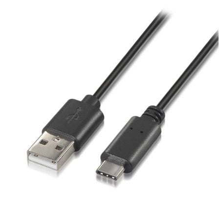 Cable USB 2.0 Tipo-C Aisens A107-0050/ USB Tipo-C Macho - USB Macho/ Hasta 9W/ 625Mbps/ 50cm/ Negro Cable USB 2.0 Tipo-C Aisens A107-0050/ USB Tipo-C Macho - USB Macho/ Hasta 9W/ 625Mbps/ 50cm/ Negro
