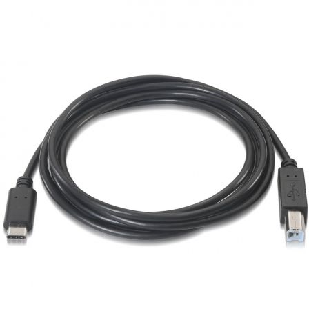 Cable USB 2.0 Impresora Aisens A107-0053/ USB Tipo-C Macho - USB Tipo-B Macho/ Hasta 9W/ 625Mbps/ 1m/ Negro Cable USB 2.0 Impresora Aisens A107-0053/ USB Tipo-C Macho - USB Tipo-B Macho/ Hasta 9W/ 625Mbps/ 1m/ Negro