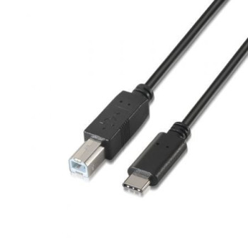 Cable USB 2.0  Impresora Aisens A107-0054/ USB Tipo-C Macho - USB Tipo-B Macho/ Hasta 9W/ 625Mbps/ 2m/ Negro Cable USB 2.0  Impresora Aisens A107-0054/ USB Tipo-C Macho - USB Tipo-B Macho/ Hasta 9W/ 625Mbps/ 2m/ Negro