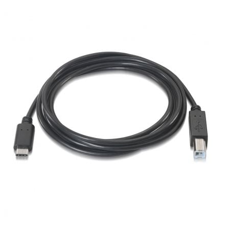 Cable USB 2.0 Impresora Aisens A107-0054/ USB Tipo-C Macho - USB Tipo-B Macho/ Hasta 9W/ 625Mbps/ 2m/ Negro Cable USB 2.0 Impresora Aisens A107-0054/ USB Tipo-C Macho - USB Tipo-B Macho/ Hasta 9W/ 625Mbps/ 2m/ Negro