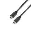 Cable USB 2.0 Tipo-C Aisens A107-0057/ USB Tipo-C Macho - USB Tipo-C Macho/ Hasta 9W/ 625Mbps/ 2m/ Negro Cable USB 2.0 Tipo-C Aisens A107-0057/ USB Tipo-C Macho - USB Tipo-C Macho/ Hasta 9W/ 625Mbps/ 2m/ Negro