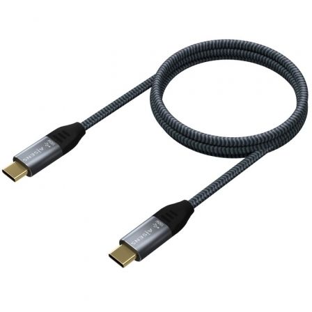 Cable USB 3.2 Tipo-C Aisens A107-0634 20GBPS 5A 100W/ USB Tipo-C Macho - USB Tipo-C Macho/ Hasta 100W/ 2500Mbps/ 2m/ Gris Cable USB 3.2 Tipo-C Aisens A107-0634 20GBPS 5A 100W/ USB Tipo-C Macho - USB Tipo-C Macho/ Hasta 100W/ 2500Mbps/ 2m/ Gris