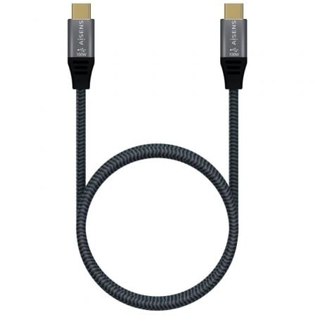 Cable USB 3.2 Tipo-C Aisens A107-0634 20GBPS 5A 100W/ USB Tipo-C Macho - USB Tipo-C Macho/ Hasta 100W/ 2500Mbps/ 2m/ Gris Cable USB 3.2 Tipo-C Aisens A107-0634 20GBPS 5A 100W/ USB Tipo-C Macho - USB Tipo-C Macho/ Hasta 100W/ 2500Mbps/ 2m/ Gris
