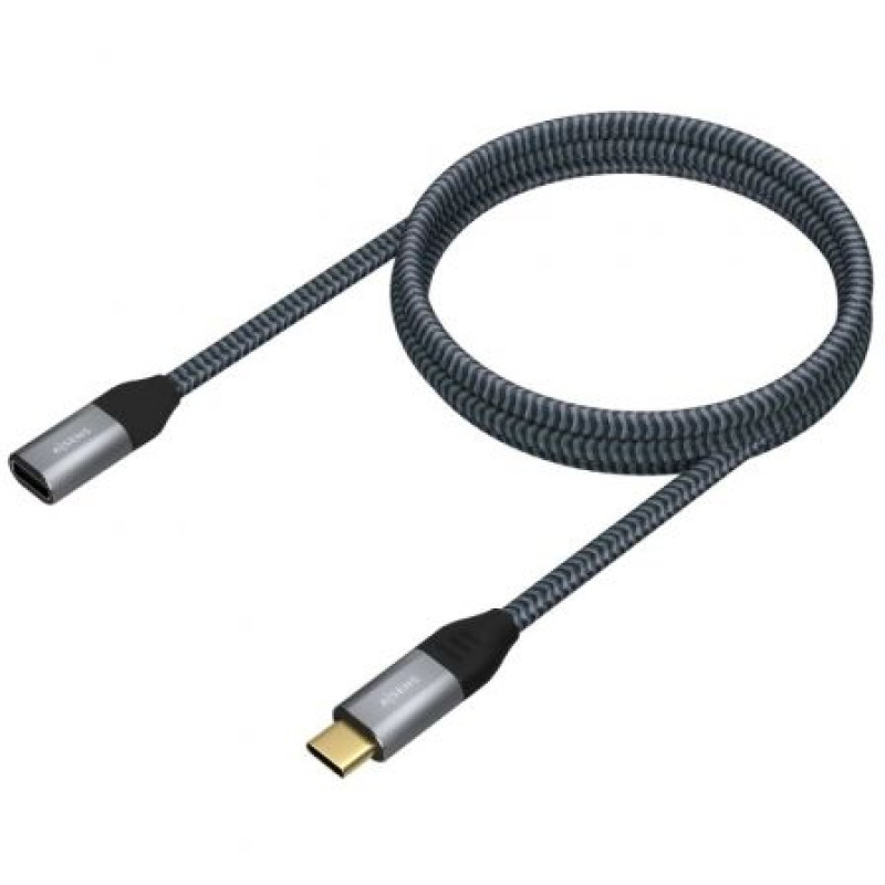 Cable Alargador USB 3.2 Tipo-C Aisens A107-0635 20GBPS 5A 100W/ USB Tipo-C Macho - USB Tipo-C Hembra/ Hasta 100W/ 2500Mbps/ 1m/ Gris Cable Alargador USB 3.2 Tipo-C Aisens A107-0635 20GBPS 5A 100W/ USB Tipo-C Macho - USB Tipo-C Hembra/ Hasta 100W/ 2500Mbps/ 1m/ Gris