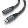 Cable Alargador USB 3.2 Aisens A107-0636/ USB Tipo-C Macho - USB Tipo-C Hembra/ Hasta 100W/ 20Gbps/ 2m/ Gris Cable Alargador USB 3.2 Aisens A107-0636/ USB Tipo-C Macho - USB Tipo-C Hembra/ Hasta 100W/ 20Gbps/ 2m/ Gris