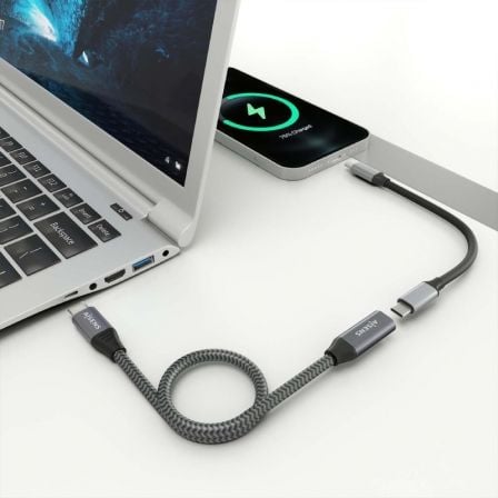 Cable Alargador USB 3.2 Aisens A107-0636/ USB Tipo-C Macho - USB Tipo-C Hembra/ Hasta 100W/ 20Gbps/ 2m/ Gris Cable Alargador USB 3.2 Aisens A107-0636/ USB Tipo-C Macho - USB Tipo-C Hembra/ Hasta 100W/ 20Gbps/ 2m/ Gris