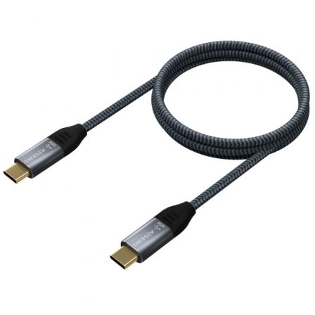 Cable USB 3.2 Tipo-C Aisens A107-0671 20GBPS 100W/ USB Tipo-C Macho - USB Tipo-C Macho/ Hasta 100W/ 2500Mbps/ 1m/ Gris Cable USB 3.2 Tipo-C Aisens A107-0671 20GBPS 100W/ USB Tipo-C Macho - USB Tipo-C Macho/ Hasta 100W/ 2500Mbps/ 1m/ Gris