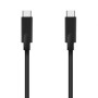 Cable USB 3.2 Tipo-C Aisens A107-0705 10GBPS 5A 100W/ USB Tipo-C Macho - USB Tipo-C Macho/ Hasta 100W/ 2500Mbps/ 3m/ Negro