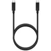 Cable USB 3.2 Tipo-C Aisens A107-0705 10GBPS 5A 100W/ USB Tipo-C Macho - USB Tipo-C Macho/ Hasta 100W/ 2500Mbps/ 3m/ Negro